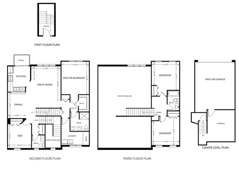Montgomery 3  Bed   2.5  Bath   2,025 Sq. Ft. at Mainstreet Village, Novi, Michigan